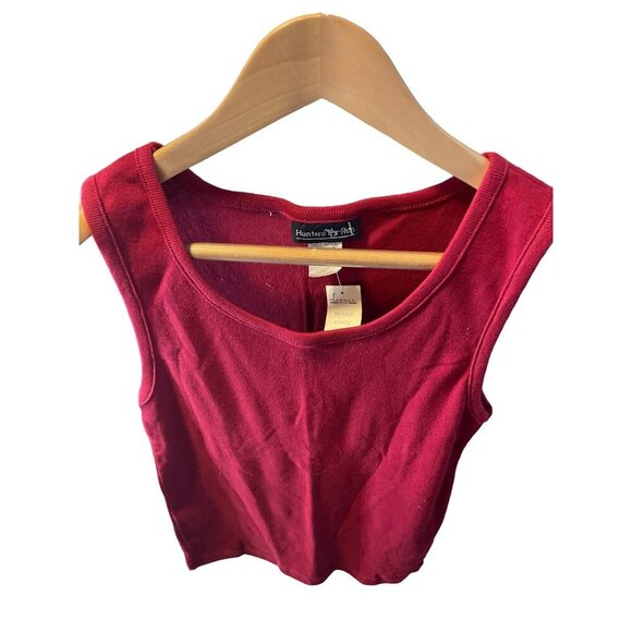 Vintage Hunters Run NWT Red Sleeveless Scoop Neck Tank Top SZ Large - Picture 5 of 7